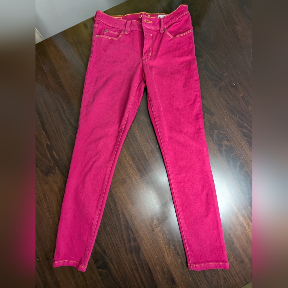 LOLE Women's Fuchsia Skinny Pants